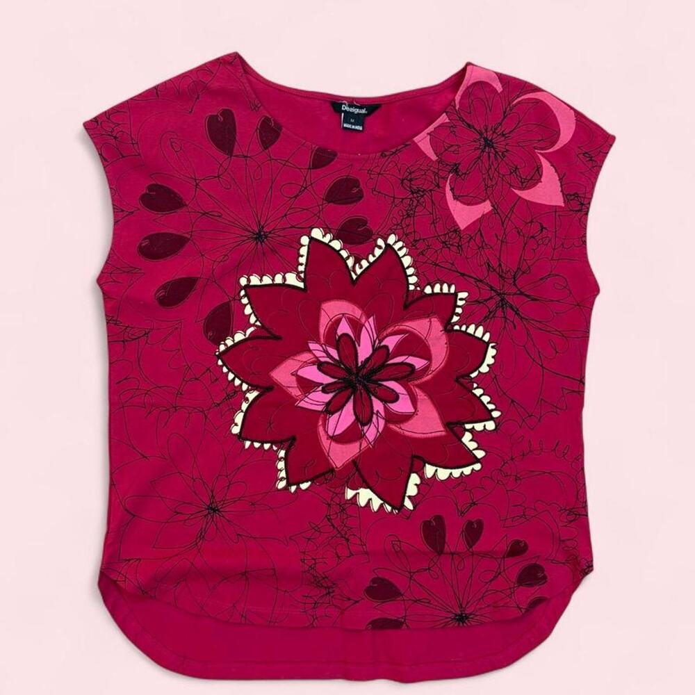 Desigual top featuring a vibrant